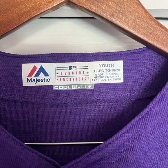 Colorado Rockies Jersey Youth XL - Picture 2 of 3